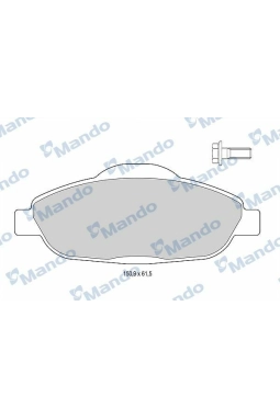 MANDO MBF015237 | Fren Balata Ön 08 > 308 1.4-1.6-1.6Hdi