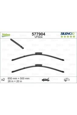 VALEO 577904 | Silgi Süpürgesi Tk 65 + 50Cm 16-Pt.Expert-Jumpy
