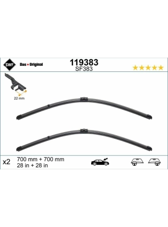 VALEO 119383 | Silgi Süpürgesi Tk 70 + 70Cm 01-Vn.Sharan Flat Blade