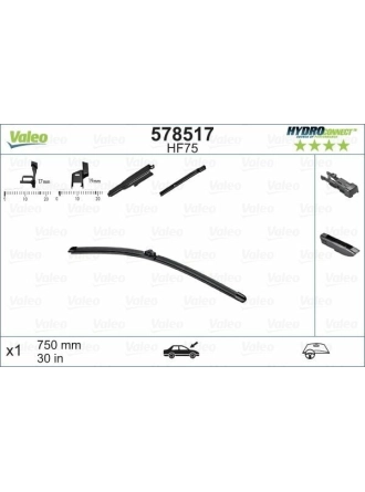 VALEO 578517 | Silgi Süpürgesi Tek 75Cm 08-Pt.308-C4