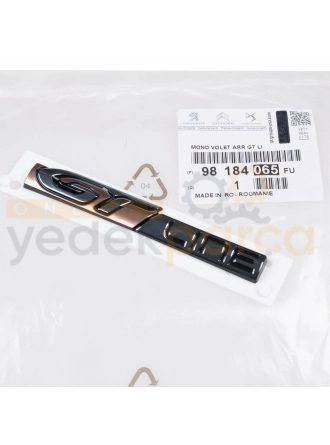PSA 98185048FU | Peugeot 3008 P84E Sağ Çamurluk Gtline Yazı Orijinal