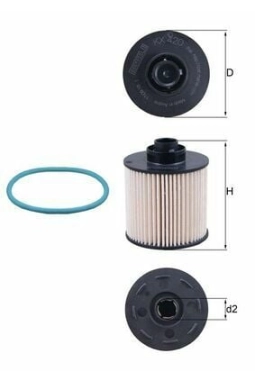 MAHLE KX420D | Mazot Filtresi 14-Pt.208-301-308-508-2008-3008-5008-C3-C4-C5-Ds3-Prt-Brl-Exp-Jmp 1.6-2.0Hdi Euro6