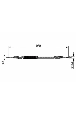 BOSCH 1987482429 | El Fren Teli Arka Sağ 10-Pt.3008-5008 970mm