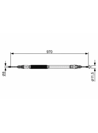 BOSCH 1987482429 | El Fren Teli Arka Sağ 10-Pt.3008-5008 970mm
