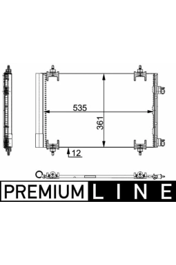 MAHLE AC668000P | Klima Radyatörü (Kondenser) 01-307-308-C4 1.4-1.6 16V