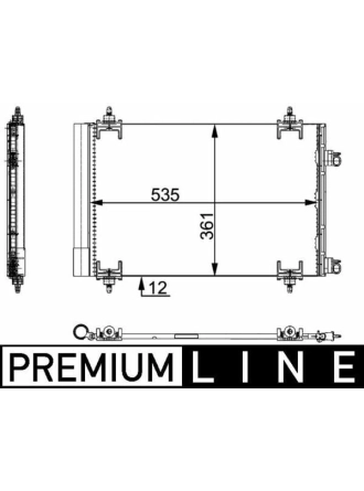 MAHLE AC668000P | Klima Radyatörü (Kondenser) 01-307-308-C4 1.4-1.6 16V