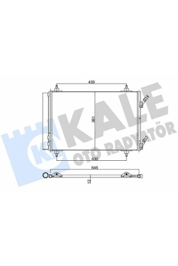 KALE 377900 | Klima Radyatörü (Kondenser) 05-307-308-3008-5008-C4-Brl