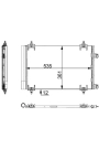 MAHLE AC668000S | Kondanser-(Peugeot: Partner Tepee 1.6-1.6 HDI / Citroen: C4 1.6 HDI-2.0 16V 04 -)