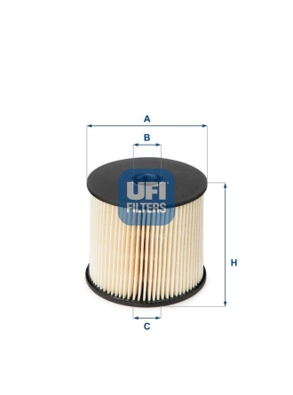 UFI 26.003.00 | Mazot Filtresi 98-Partner-Berlingo-307-C5-Exp-Scd-Jumpy 2.0Hdi-2.2Hdi