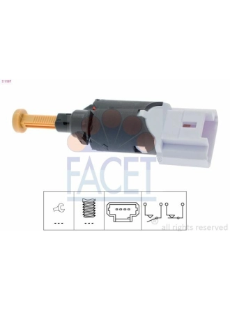 FACET 7.1197 | Fren Stop Müşürü C2 C3 C3 Plurıel C5 Xsara II 206 307 607 206 + T3e Plus Berlingo II Partner II