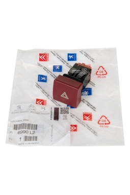 PSA 6990.L2 | Peugeot Partner 2009-2019 Dörtlü İkaz Düğmesi Orijinal