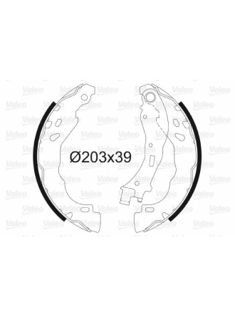 VALEO 564157 | Arka Fren Balatası (Pabuclu) Renault Clio II 98-03 Clio IV 12-Symbol II 08-Symbol III 14-Dacia Logan 04-Dacia Sandero II 08-Duster 10-Nısssan Micra IV 10-15 Note 13 -