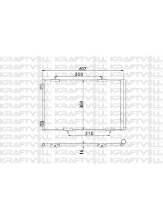 KRAFTVOLL 08060097 | Klima Radyatörü 301 C-Elysee 1.2 VTI 1.6Vtı 1.6 HDI Euro5 Radyatörü Marka