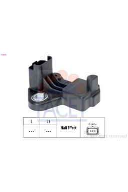 FACET 9.0458 | Eksantrik Mil Sensörü C1 C2 C3 Xsara Nemo 107 206 307 206 + T3e Plus 207 1007 Bipper 1.4Hdı Dv4td D