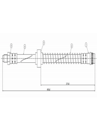 CAVO C800524D | Fren Hortumu On (Citroen C3 02-/ Xsara 98-05 / Peugeot 1007 07 -) | 2 Adet