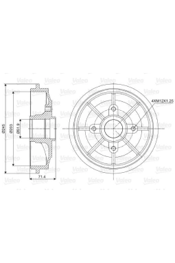 VALEO 237016 | Kampana 02-C2-C3-1007 12-Pt.208