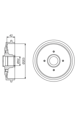 BOSCH 0986477201 | Kampana (Ad) 02-C2-C3-1007 12-Pt.208 Yatak Yok | 2 Adet