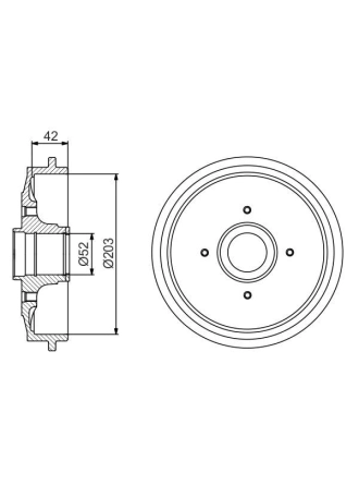BOSCH 0986477201 | Kampana (Ad) 02-C2-C3-1007 12-Pt.208 Yatak Yok | 2 Adet