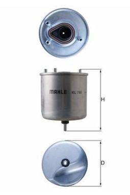 MAHLE KL788 | Mazot Filtresi 10-207-208-301-308-508-5008-C3-C4-C5-Prt-Brl 1.6Hdi
