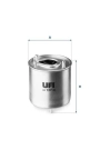 UFI 24.127.00 | Mazot Filtresi Ford Focus 1.6Tdci 2011, Peugeot 301/206/308/508/Partner 1.6Hdı, Citroen C