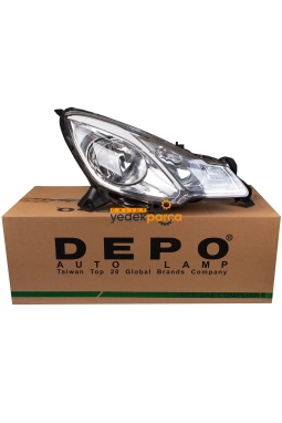 DEPO 552-1134RMLDEM5 | Citroen C3 2009-2015 Ön Sağ Far Beyaz Tip