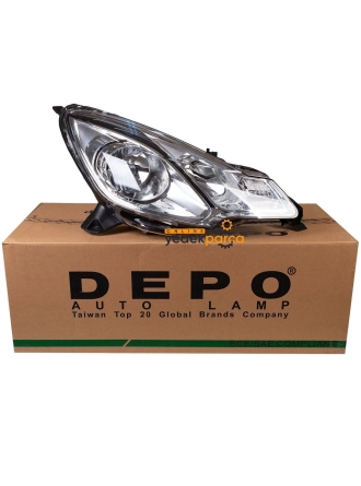 DEPO 552-1134RMLDEM7 | Citroen C3 2009-2015 Sağ Ön Far Siyah Tip