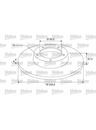 VALEO 675405 | Disk + Rulman Arka (Ad) 01-Pt.307-C4 (Kutu-Fıyat:Tek)