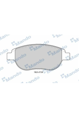 MANDO MBF015159 | Fren Balata Ön 01-Pt.307-207 1.6-2.0