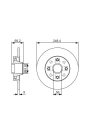 BOSCH 0986479S43 | Disk Arka (Ad) 07-Pt.207-208-307-C4 13-Pt.2008 Rulmansız | 2 Adet