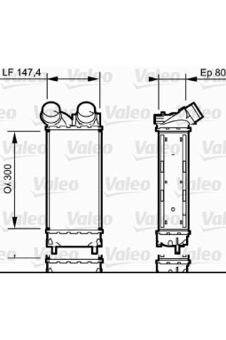 VALEO 818837 | Turbo Radyatörü (Intercooler) 08-Prt.Tepee-Brl 1.6Hdi 109Hp 308-3008-5008-C4 90-109Hp