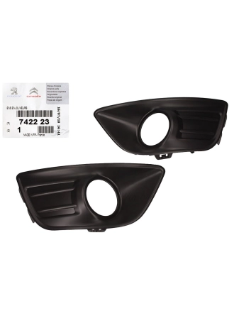PSA 7422.23 | Citroen C4 Makyajlı Kasa Sis Far Çerçeve Takımı Sağ Sol 2 Adet Orijinal