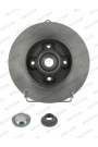 FERODO DDF1735-1 | Disk + Rulman Arka (Ad) 08-Partner-Brl-C4.Pcs 1.6Hdi (1.Disk + 1.Rlm) Kutu Fıyat Tek | 2 Adet