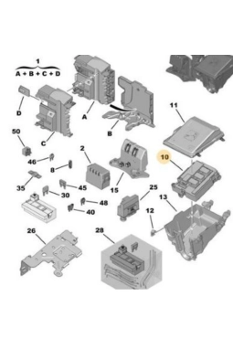 PSA 9810296080 | Citroen C4 2011-2017 Sigorta Kutusu Orijinal