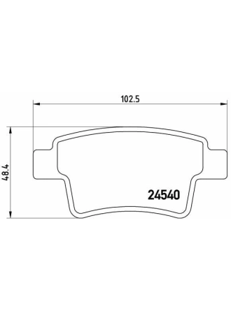 BREMBO P61085 | Fren Balatası Arka (Citroen C4 Grand Picasso 1.6 HDI 1.8 2.0 2.0 HDI 06 /)
