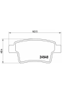 BREMBO P61085 | Fren Balatası Arka (Citroen C4 Grand Picasso 1.6 HDI 1.8 2.0 2.0 HDI 06 /)