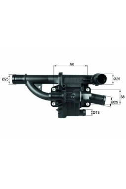 MAHLE TH4083 | Termostat 83°C 08-Peugeot-Citroen-Ford-Mazda-Volvo 1.6Hdi Euro4
