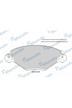 MANDO MBF015461 | Fren Balata Ön 01-C.5 Tum