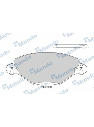 MANDO MBF015461 | Fren Balata Ön 01-C.5 Tum