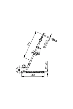 BOSCH 1987481428 | Ön Sağ Fren Hortumu P407 P407 Sw Coupe C5 III 04 -