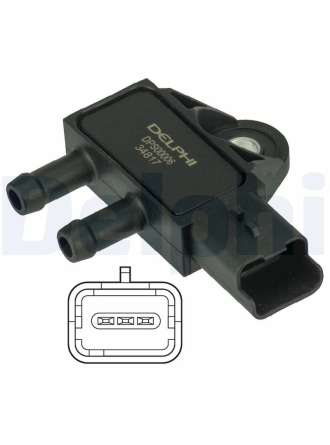 DELPHI DPS00006 | Basınç Sensörü Egzoz 06-Pt.207-208-308-508-2008-3008-5008-Prt-Brl-Exp-Jmp 1.6-2.0Hdi