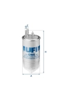UFI 24.ONE.01 | Mazot Filtresi 2 Çıkışlı Linea Doblo III Fiorino Bipper Nemo 1.3 Multijet 07-