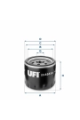 UFI FILTRE 23.455.00 | Yağ Filtresi Bravo 07=-Doblo 05=-1.9 Multijet Marea 1.9 JTD 01=-Stilo 1.9 JTD Multijet 03= -