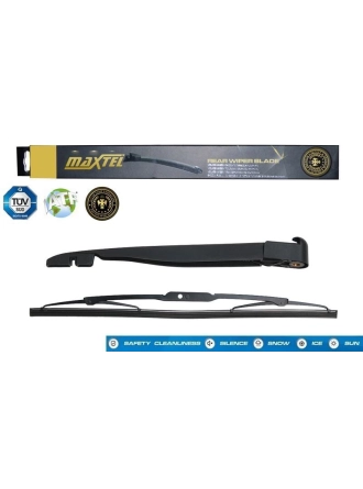 MAXTEL 12611242 | Arka Silecek Süpürgesi Kollu Fıskıyelı (400mm) Partner 96-08