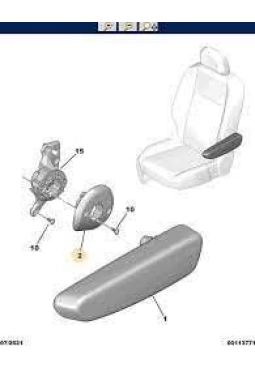 PSA 9826470280 | Citroen Berlingo 2019-2020 Orta Dirseklik Kaplaması Orijinal