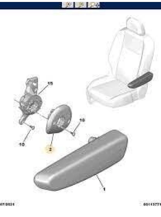 PSA 9826470280 | Citroen Berlingo 2019-2020 Orta Dirseklik Kaplaması Orijinal