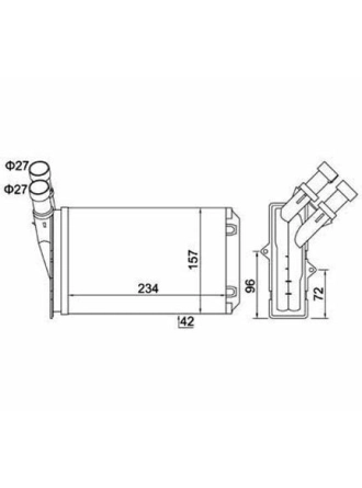 MAGNETI MARELLI 359000300020 | Kalorifer Radyatörü 96-07 Partner-Brl-Xsara-Zx-306