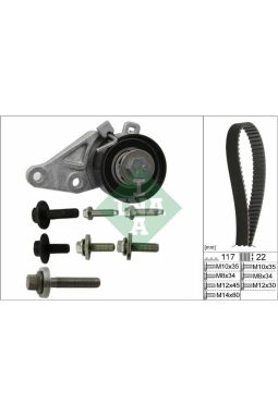 INA 530014010 | Triger Tk 98-Focus-Fiesta-Fusion-Ma.2-Vo.S40 1.25İ-1.4İ-1.6İ 16V (Aof-50)