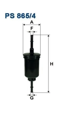 FILTRON PS865-4 | Benzin Filtresi 02-09 Fiesta-Fusion-Ma.2 1.25-13-.1.4-1.6