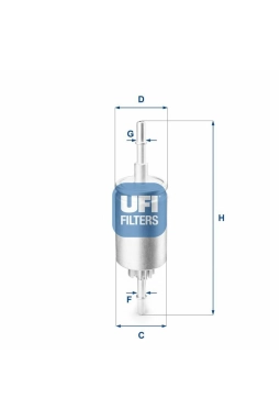 UFI 31.844.00 | Benzin Filtresi (Ford Fiesta 1.4 / 1.6 Bnz 02 / Fiesta V-Fusion / Mazda 2 Serisi)