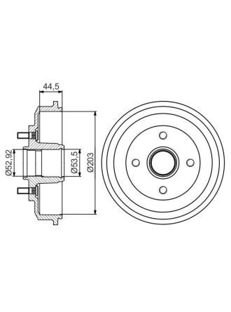 BOSCH 0986477266 | Kampana (Ad) 02-11 Fiesta Rulman + ABS Sensör Halkası | 2 Adet